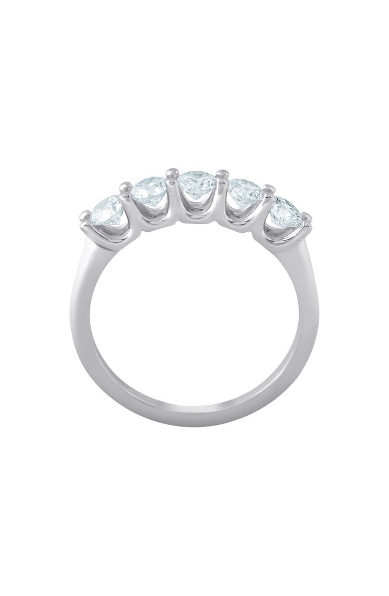 Bliss Diamond 1 1/4 Ct Lab Grown Diamond Five Stone Wedding Ring 14k Gold U Prong, Alternate, color, 