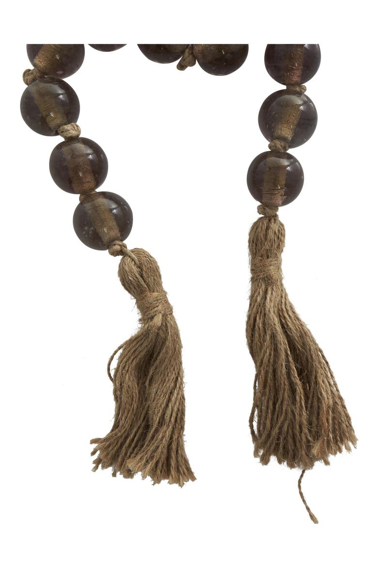 Bohemian Glass Beaded Tassel Garland, Alternate, color, DARK BROWN