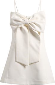 MAUDE CLUB Caroline Bow Front Minidress