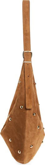 The Essential Curve Suede Shoulder Bag