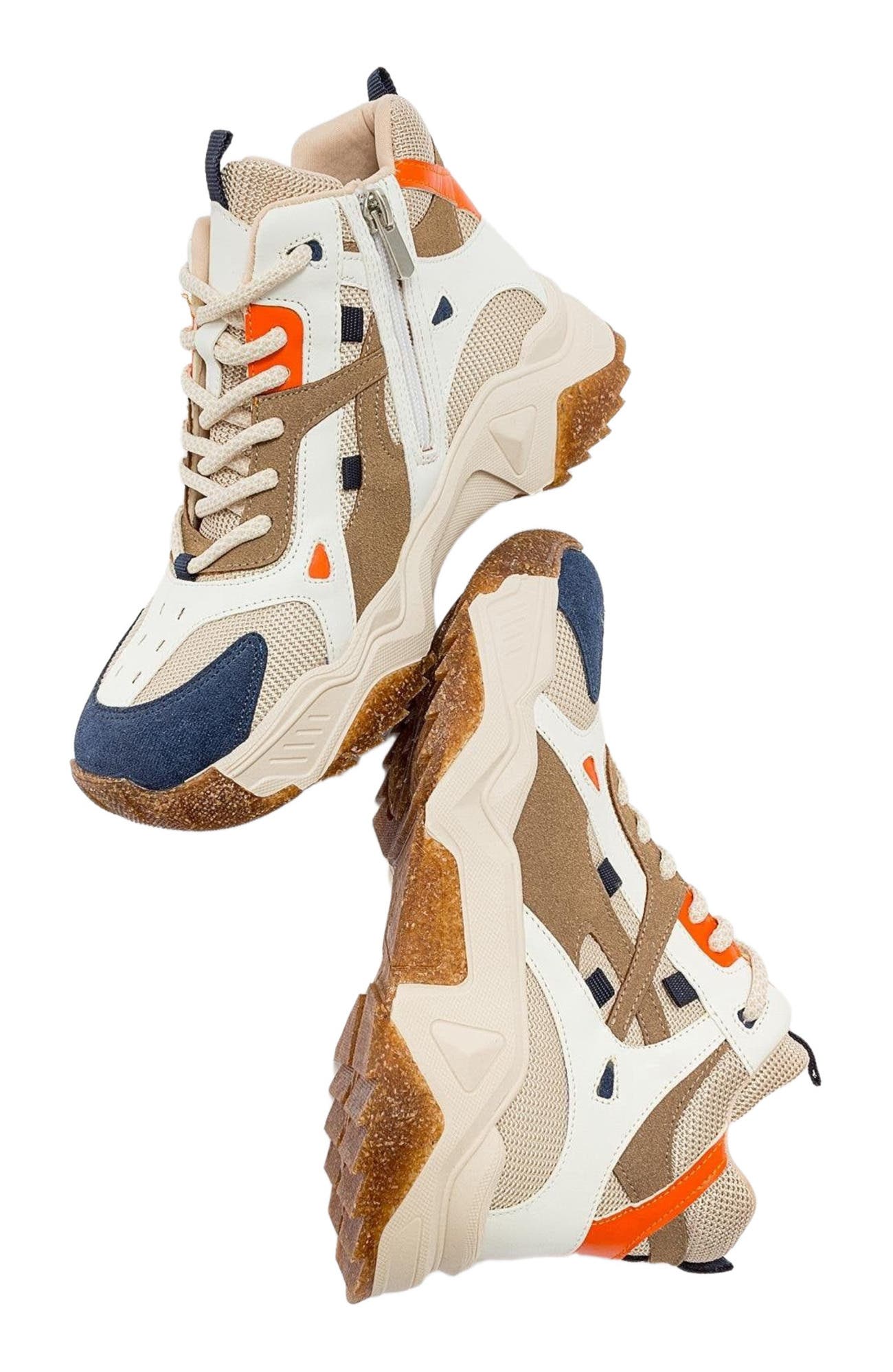 Lowel Sneaker Boot, Alternate, color, Navy Faux Leather