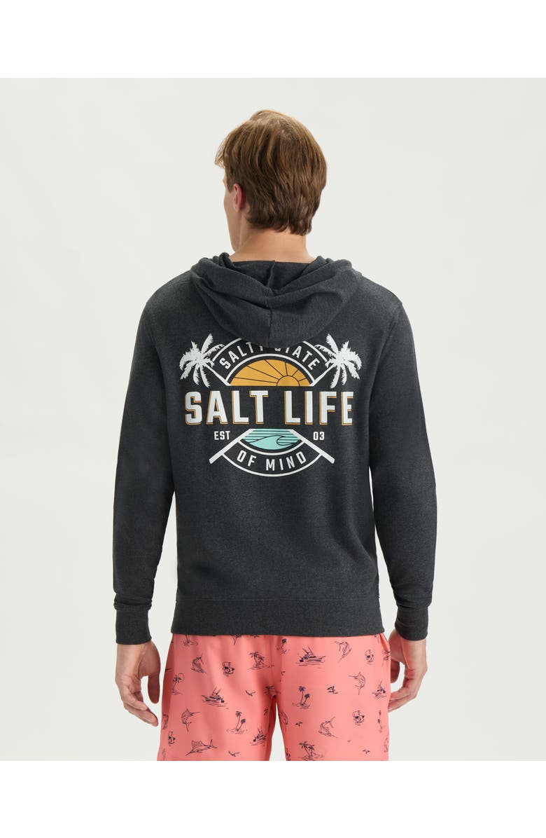 Salt Life First Light Hoodie, Alternate, color, Charcoal Heather