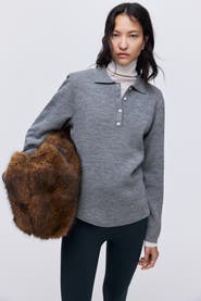 H&M Shoulder-pad Polo Jumper