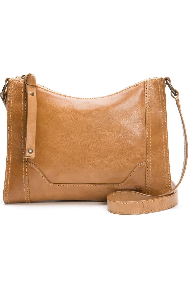 Frye Melissa Leather Crossbody Bag, Main, color, Beige
