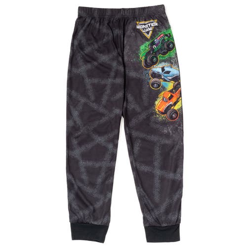 Monster Jam Pajama Shirt & Pants Set In Black