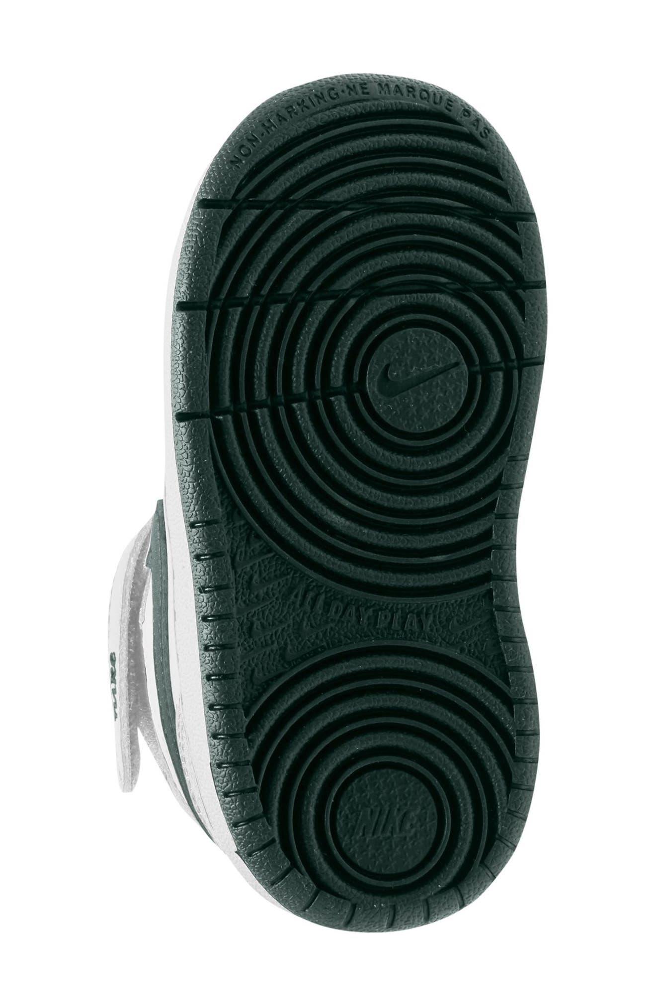 Nike Kids
 Court Borough Mid 2 Sneaker, Alternate, color, White/ Vintage Green