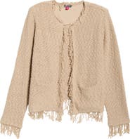 Vince Camuto Fringe Detail Crop Jacket