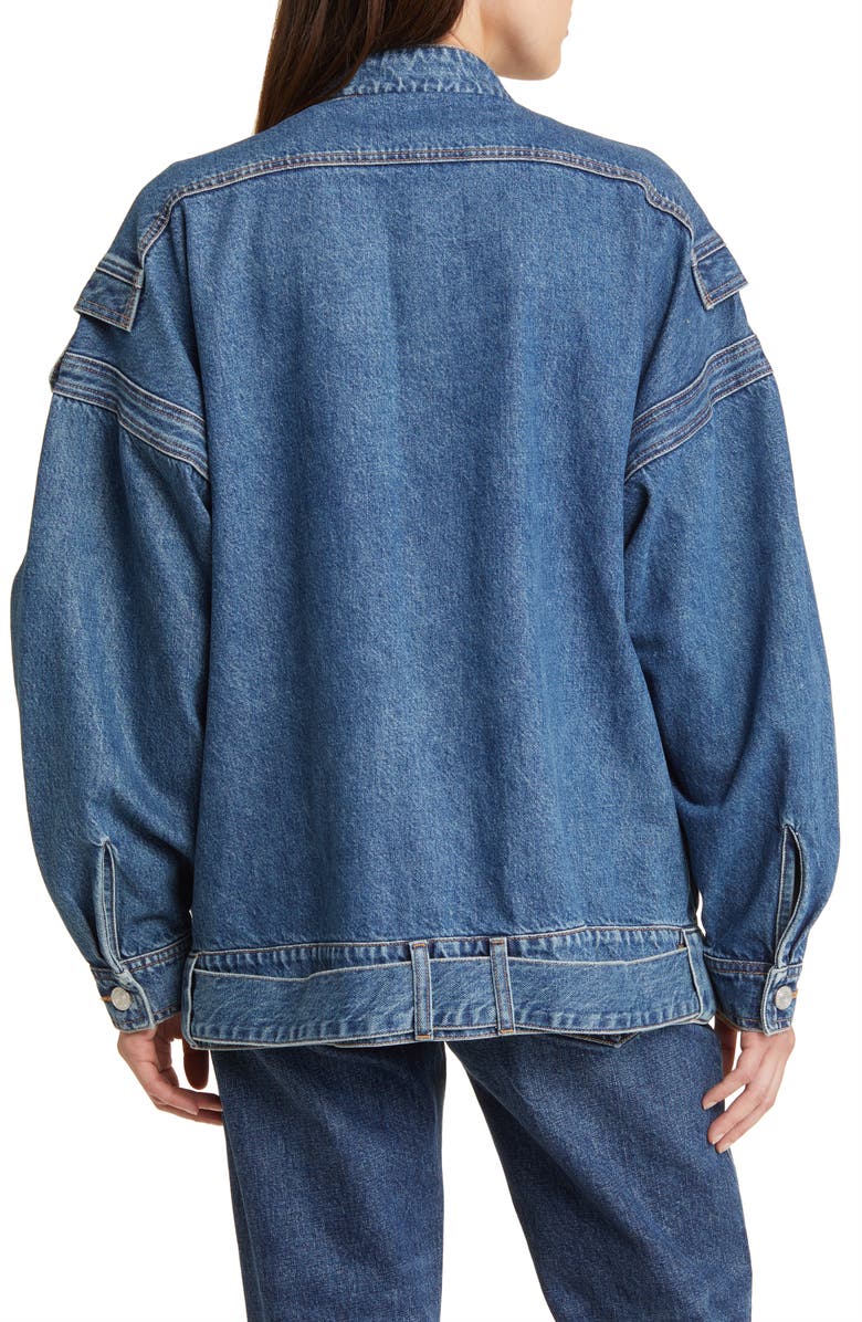 FRAME The MC Belted Denim Jacket, Alternate, color,