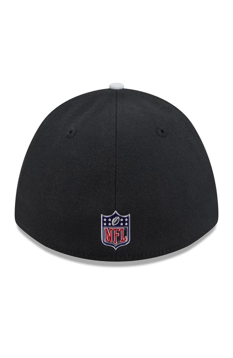 New Era Men's New Era Black/Silver Las Vegas Raiders 2026 NFL Draft 39THIRTY M-Crown Flex Hat, Alternate, color, Black