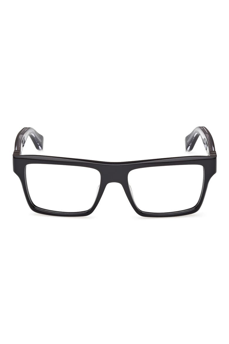 54mm Rectangular Optical Glasses, Main, color, BLACK