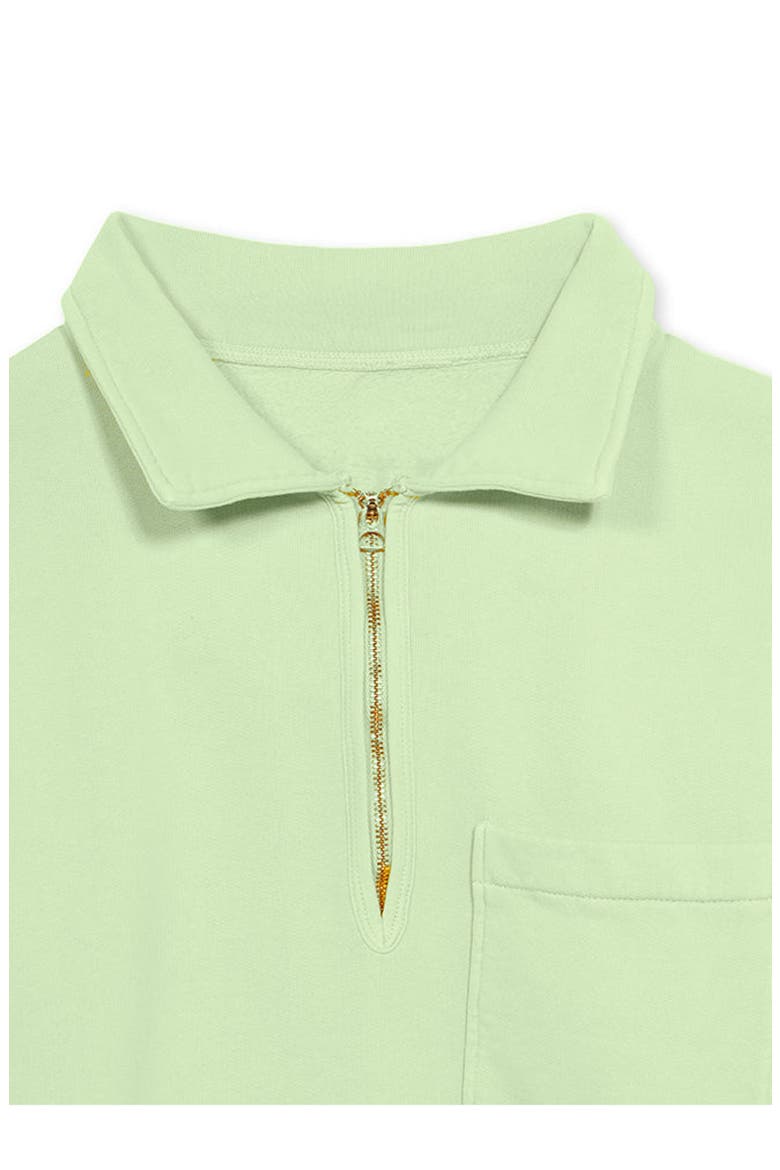 Zip-Up Sweatshirt with Pocket, Alternate, color, Light Green
