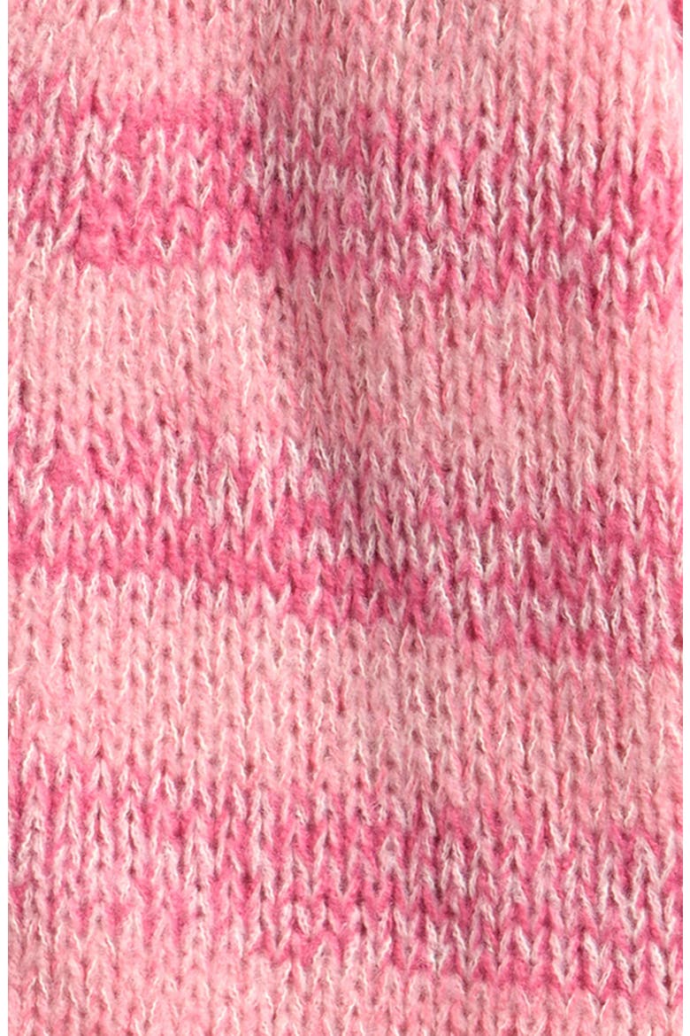 Kids' Stripe Mixed Stitch Open Front Cardigan, Alternate, color, PINK COMBO