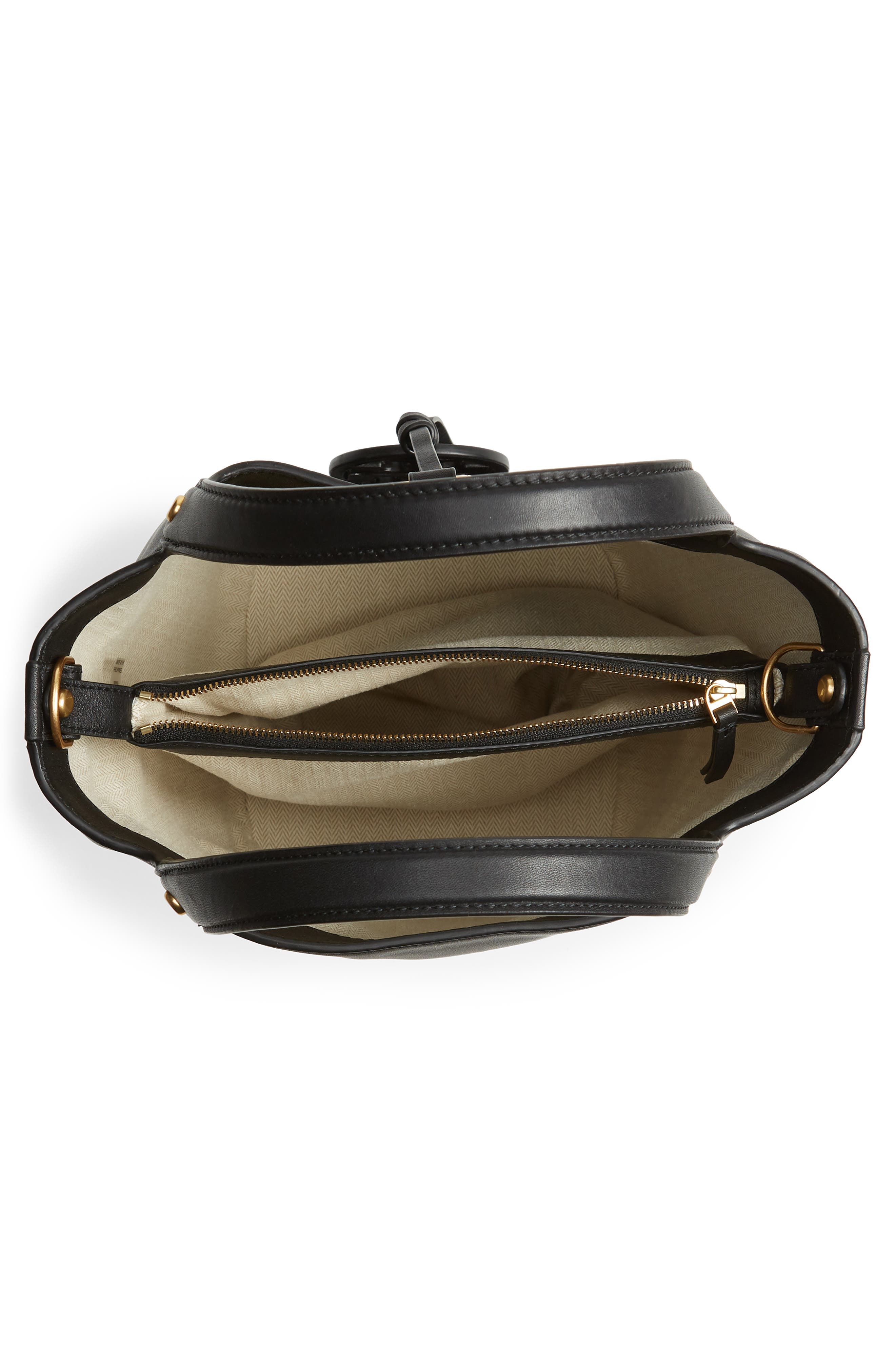 Tory Burch Miller Leather Bucket Bag, Alternate, color, 