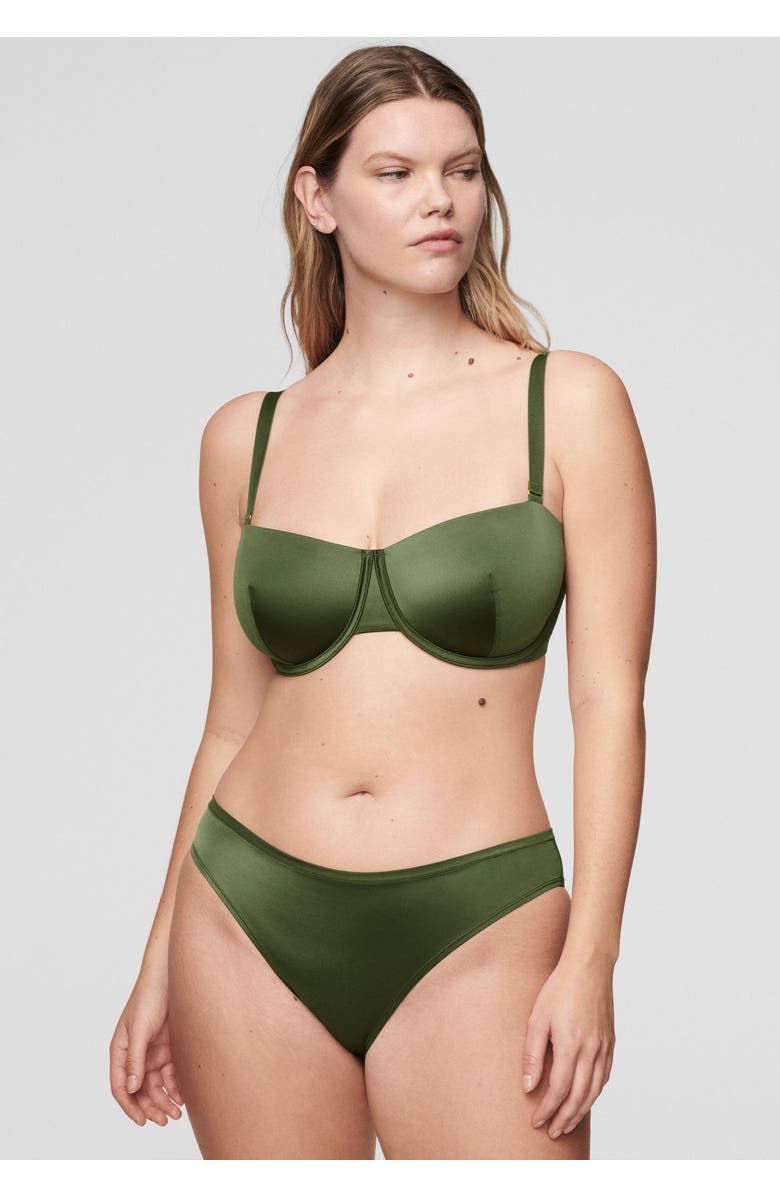 CUUP The Balconette Satin, Alternate, color, Vine Shine