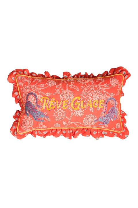 Ghuni Ruffled Embroidered 100% Cotton Home Accent