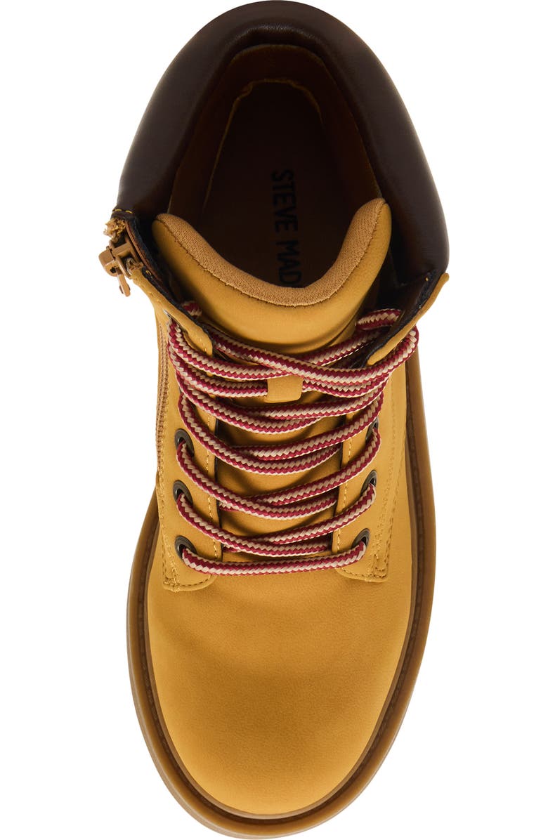 Steve Madden Kids' Jjumble Lace-Up Bootie, Alternate, color, Tan