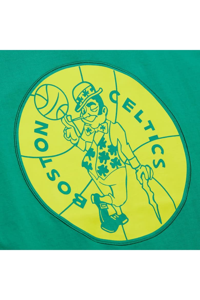 Men's Mitchell & Ness Kelly Green Boston Celtics Hardwood Classics Neon Nights Premium T-Shirt, Alternate, color, Kelly Green