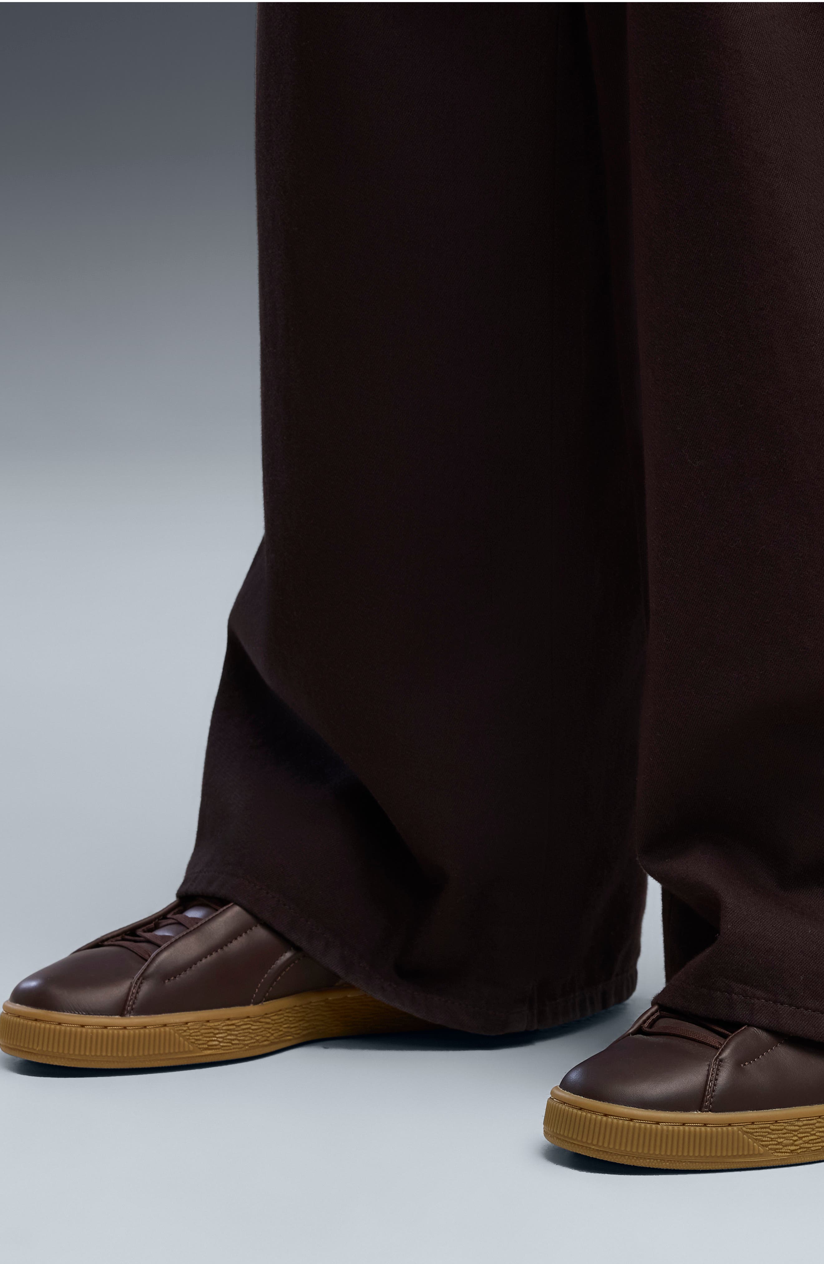 Suede Modern Leather Sneaker, Alternate, color, CHOCOLATE FONDUE/ GUM