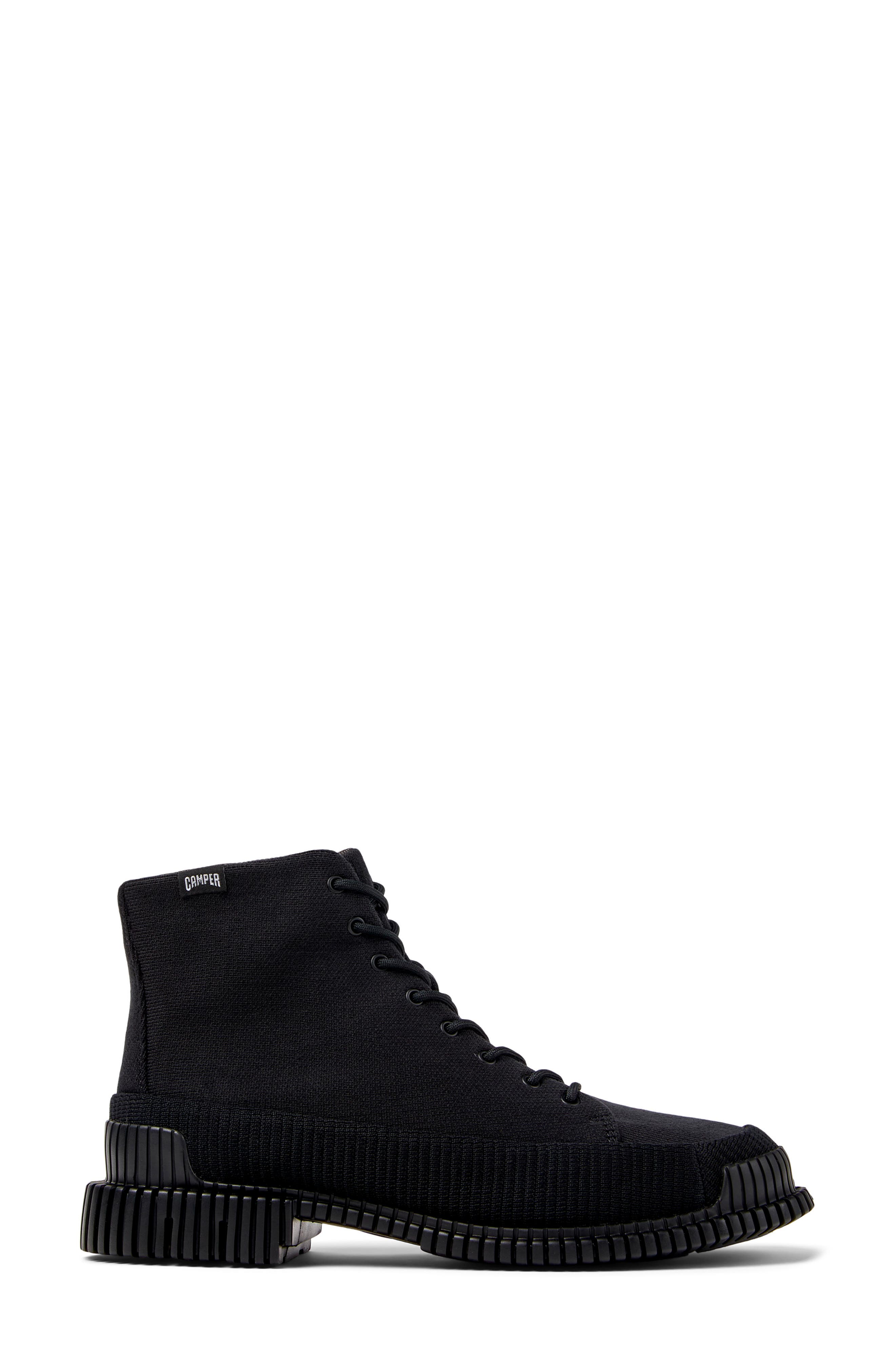 Camper Pix Combat Boot, Alternate, color, Black