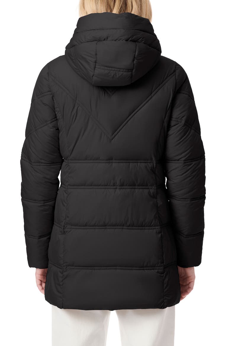 Hooded Puffer Jacket, Alternate, color, BLACK