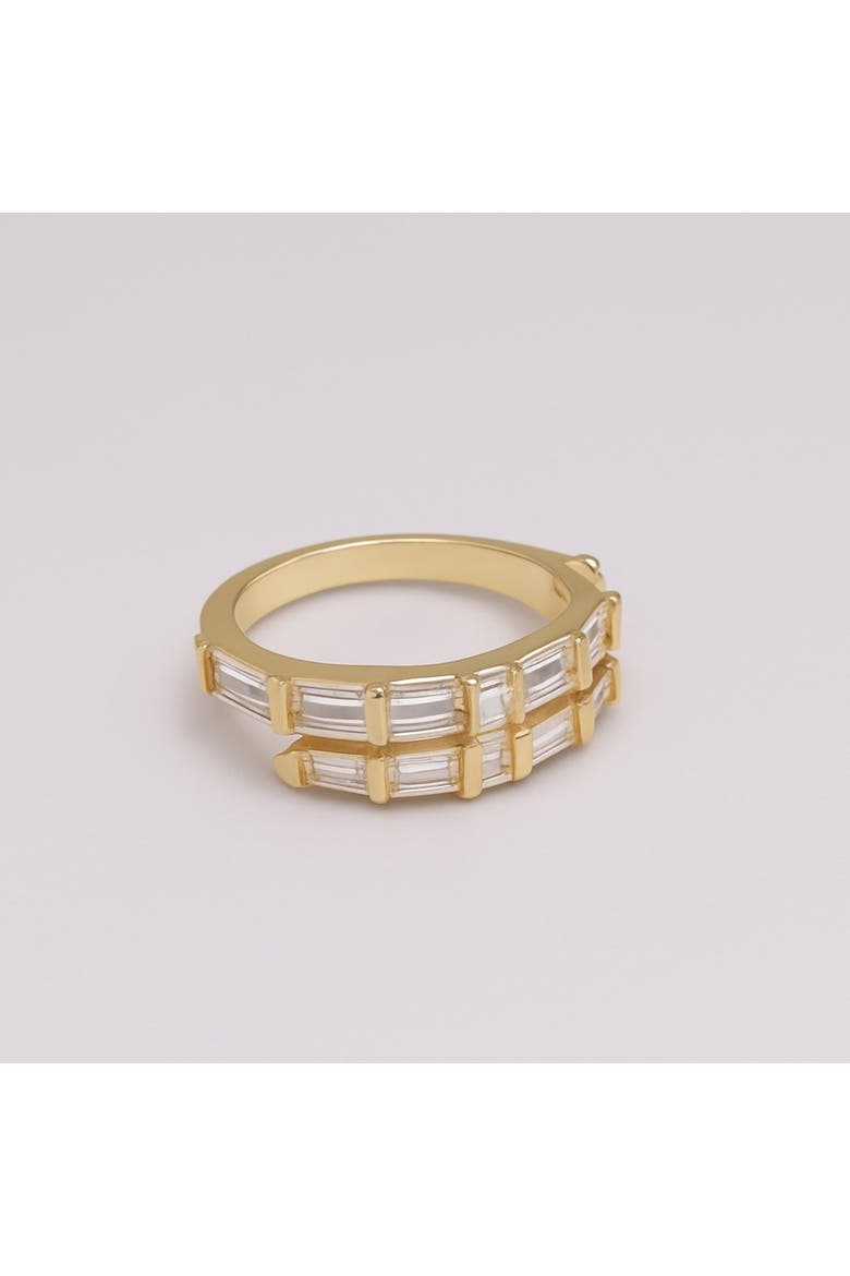 The Astoria Baguette Crest Ring, Alternate, color, Gold