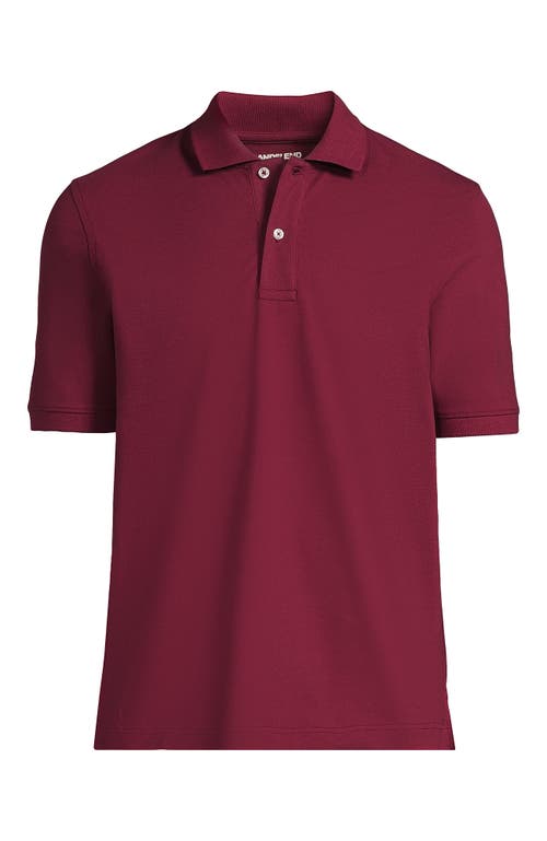 Lands' End Short Sleeve Comfort-first Mesh Polo Shirt In Burgundy Spritz