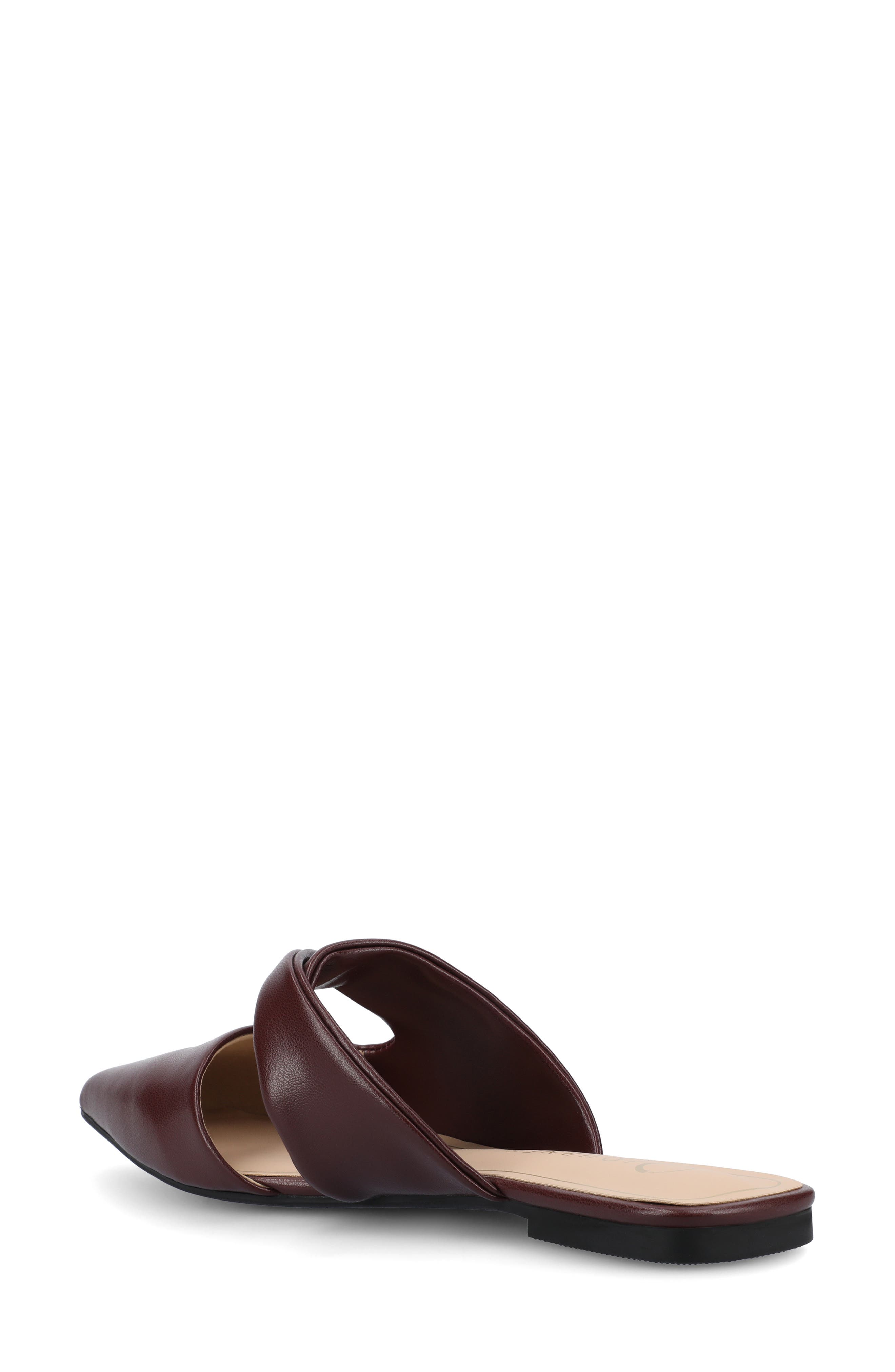 Enniss Flat Mule, Alternate, color, OXBLOOD