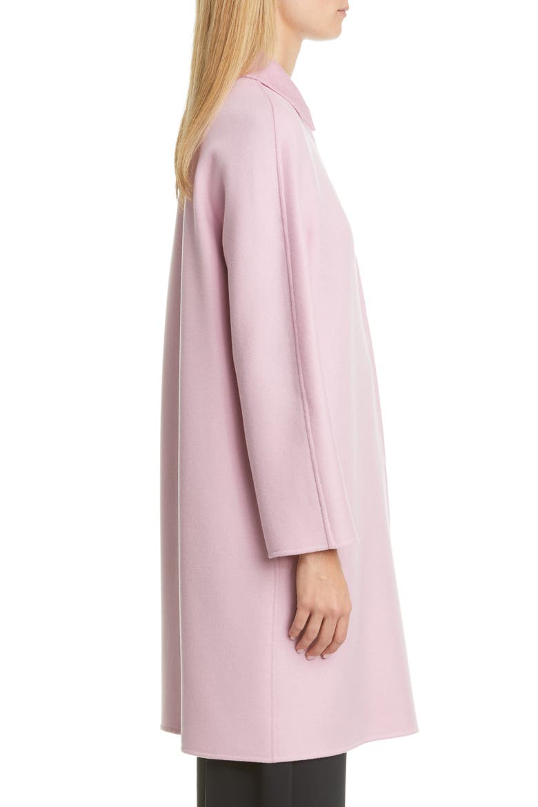 Capua Wool Blend Car Coat, Alternate, color, PINK