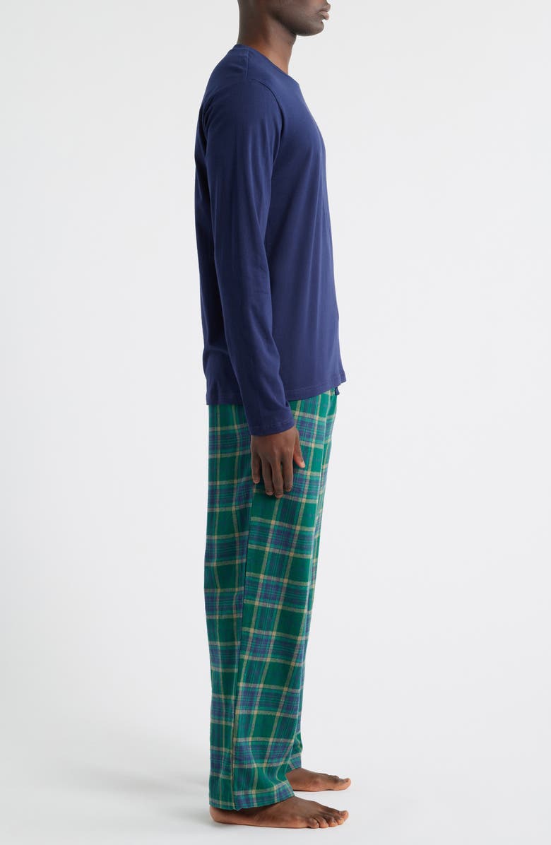 Nordstrom Flannel Pajamas, Alternate, color, Blue/ Green Lochman Plaid