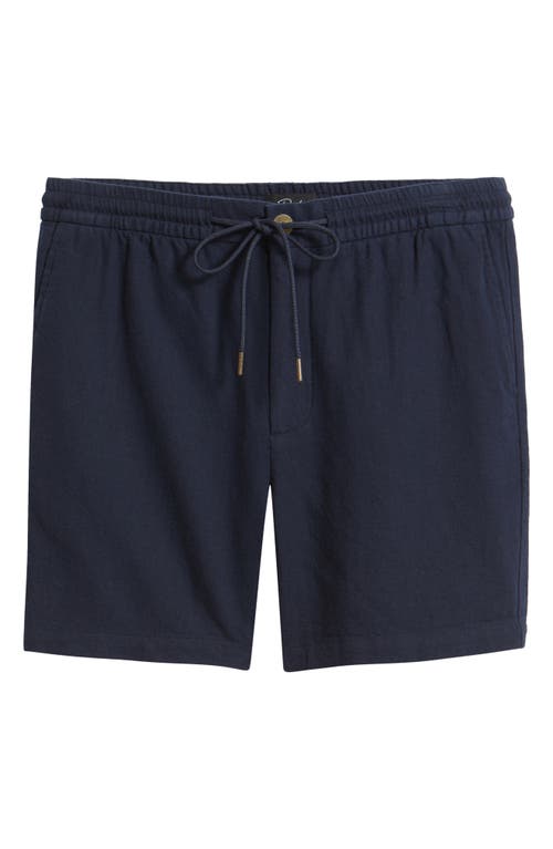 RAILS RAILS ARCHER FLAT FRONT COTTON & LINEN SHORTS 