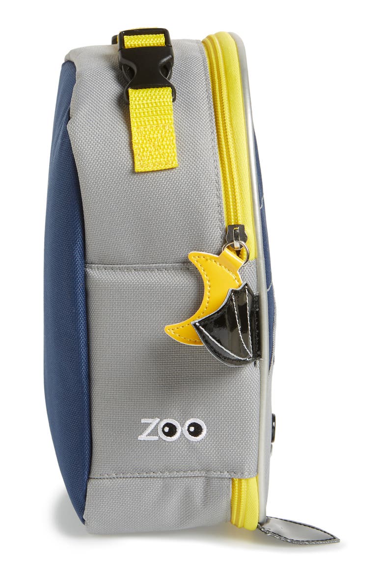 Zoo Lunchie - Bat Insulated Lunch Bag, Alternate, color, NAVY BLUE