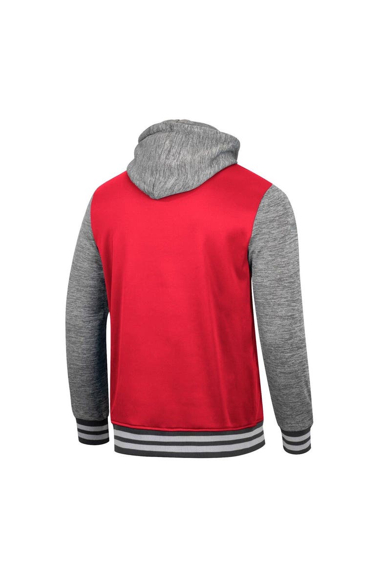 COLOSSEUM Men's Colosseum Red Maryland Terrapins Robinson Hoodie Full-Snap Jacket, Alternate, color, 