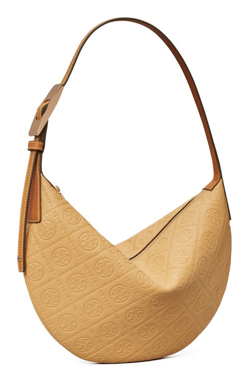 Tory Burch T-monogram Jacquard Crescent Shoulder Bag