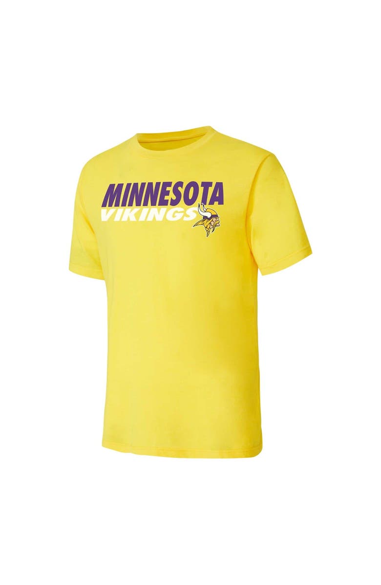 CONCEPTS SPORT Men's Concepts Sport Purple/Gold Minnesota Vikings Meter T-Shirt & Shorts Sleep Set, Alternate, color, 