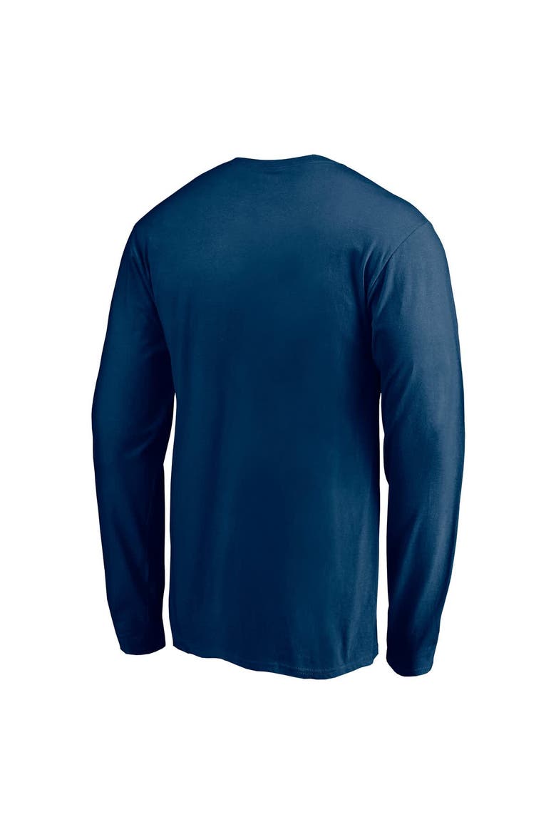 Men's Fanatics  Deep Sea Blue Seattle Kraken Block Party Long Sleeve T-Shirt, Alternate, color, Navy