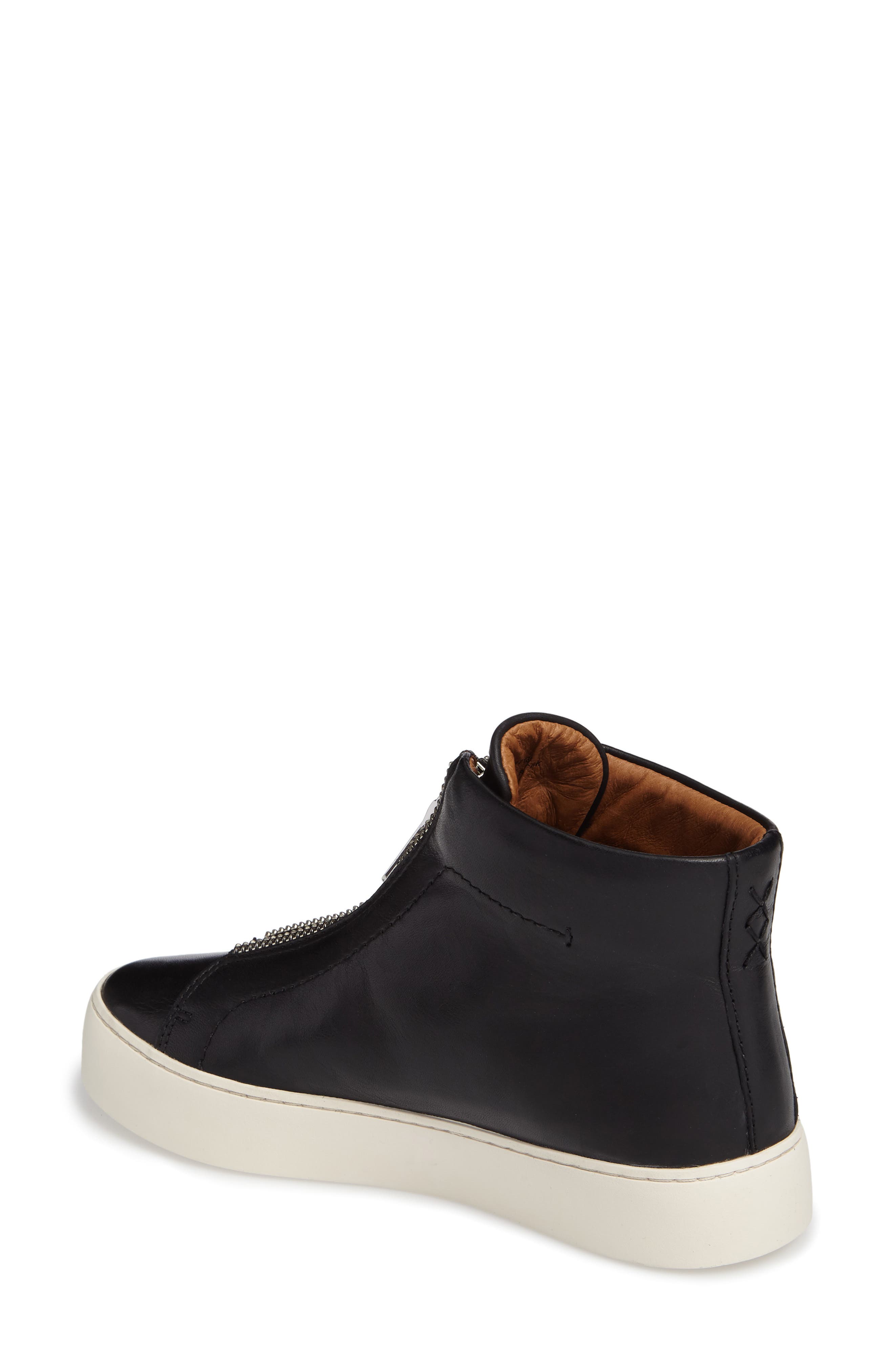 Frye Lena Zip High Top Sneaker, Alternate, color, 