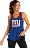 G-III 4HER BY CARL BANKS Women's G-III 4Her by Carl Banks Royal New York Giants Tater II Racerback Tank Top