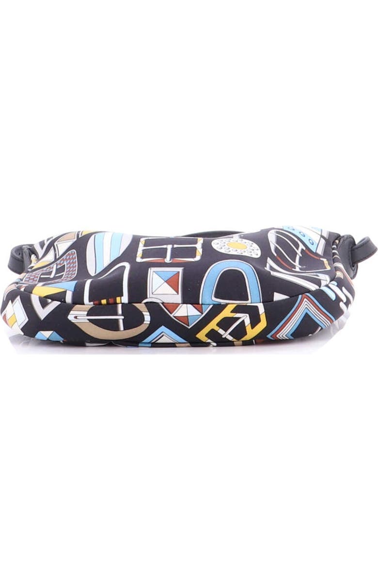 Pre-Owned Hermes Sursoie To Go Pouch Printed Silk and Leather, Alternate, color, Bleu Indigo