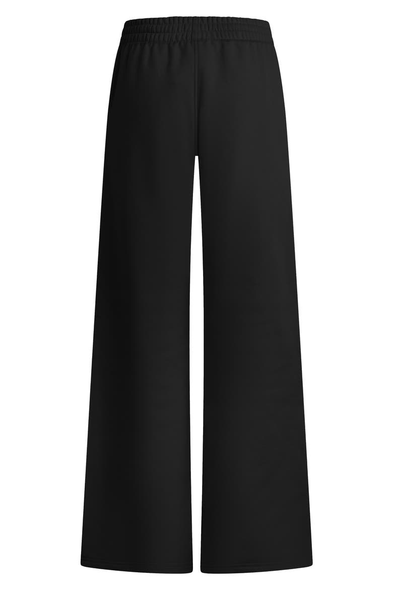 The Collegiate Flare Sweatpants, Alternate, color, BLACK