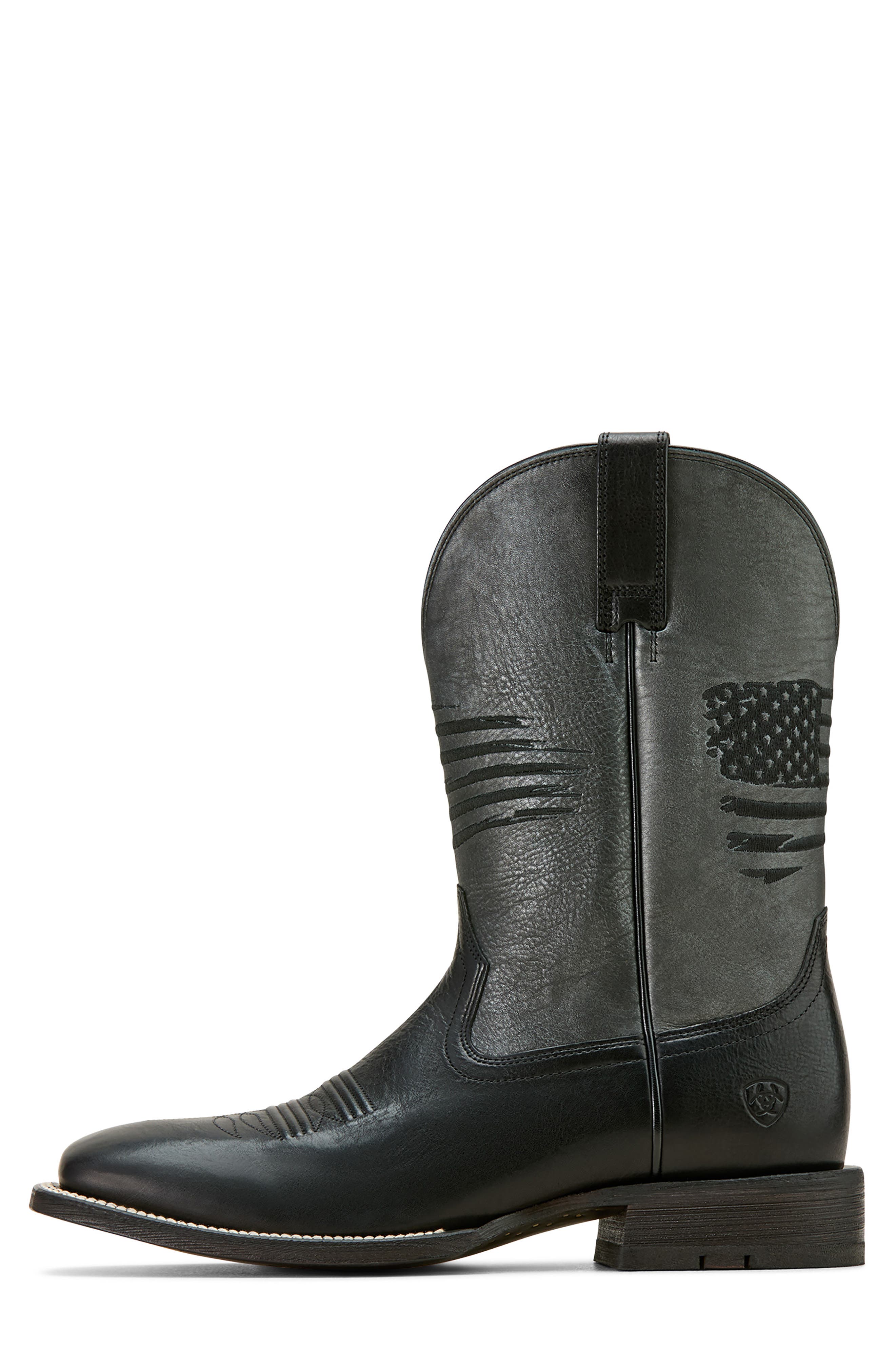 Ariat Circuit Patriot Cowboy Boot, Alternate, color, Black Night/ Gunmetal