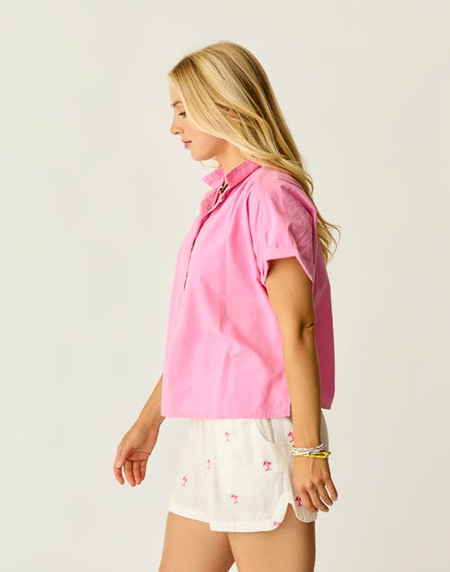 Carve Designs Elliott Voile Top In Pink