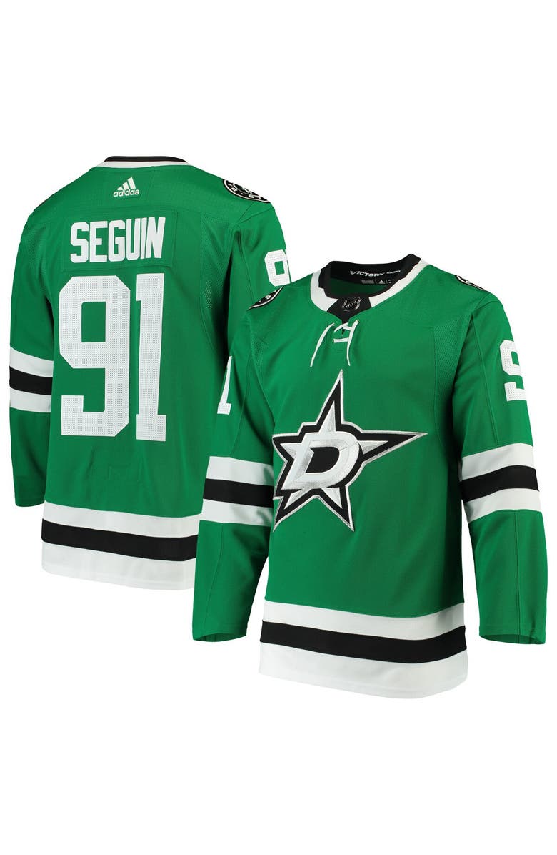 adidas Men's adidas Tyler Seguin Kelly Green Dallas Stars Home Authentic Player Jersey, Main, color, 