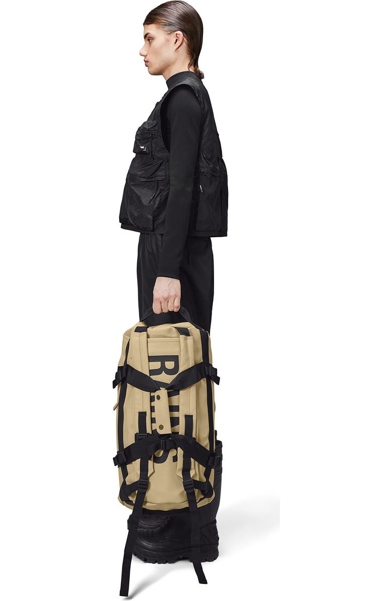 Rains Texel Small Waterproof Duffle Backpack, Alternate, color,