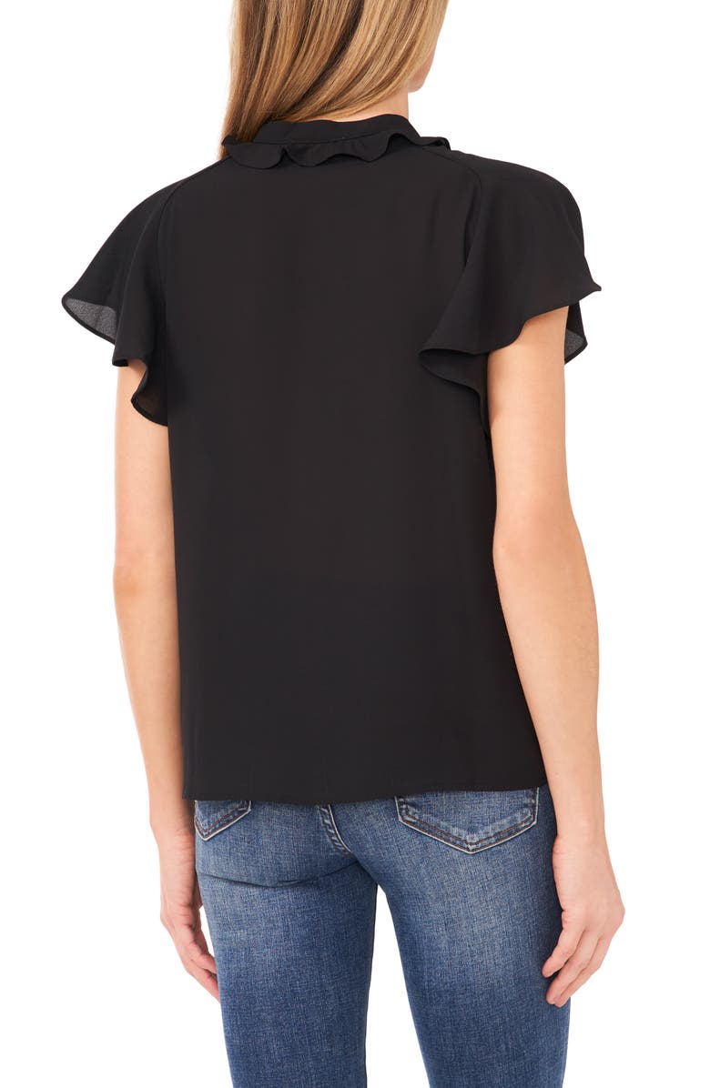 CeCe Flutter Sleeve Top, Alternate, color, 