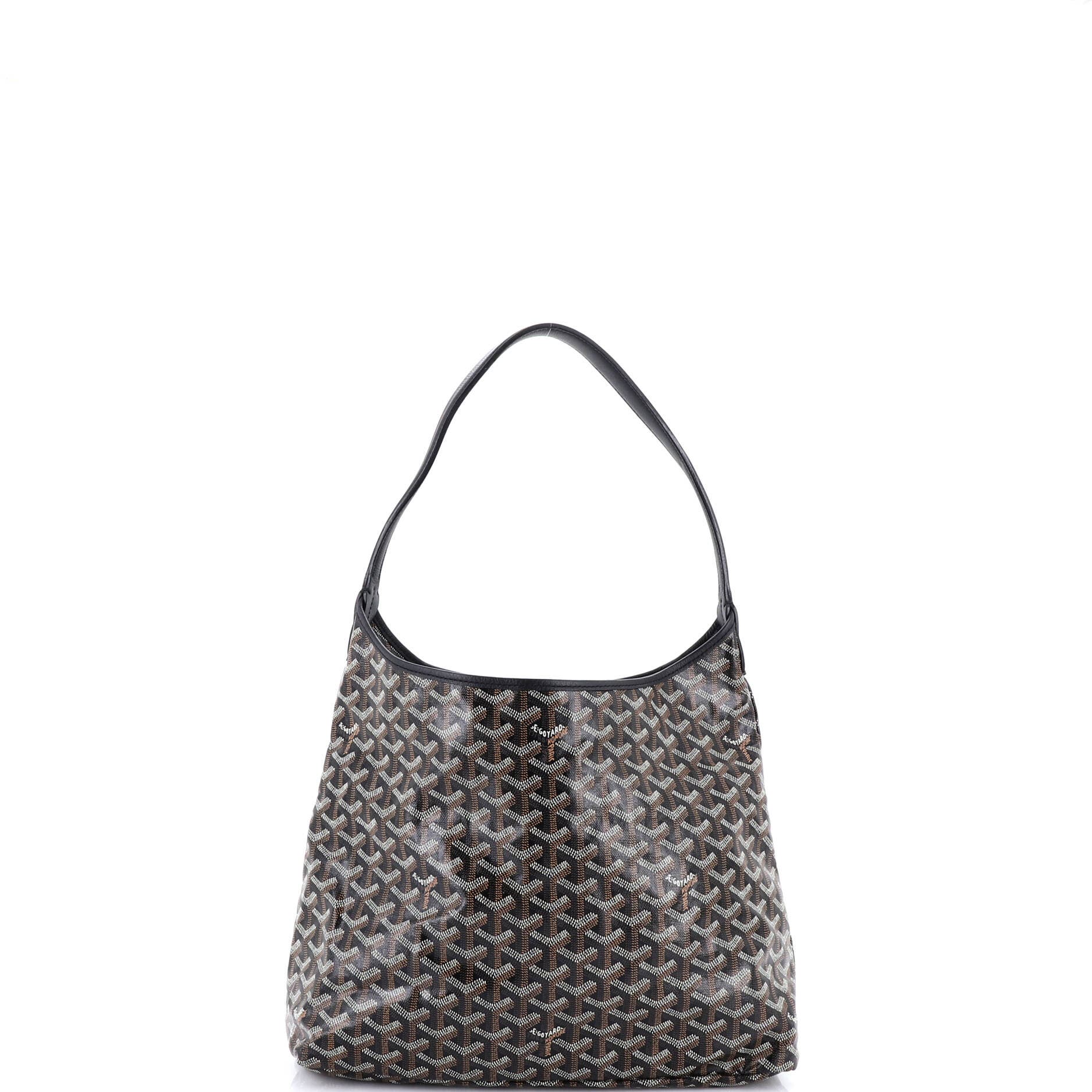 Pre-Owned Goyard Boheme Hobo Coated Canvas, Alternate, color, Black