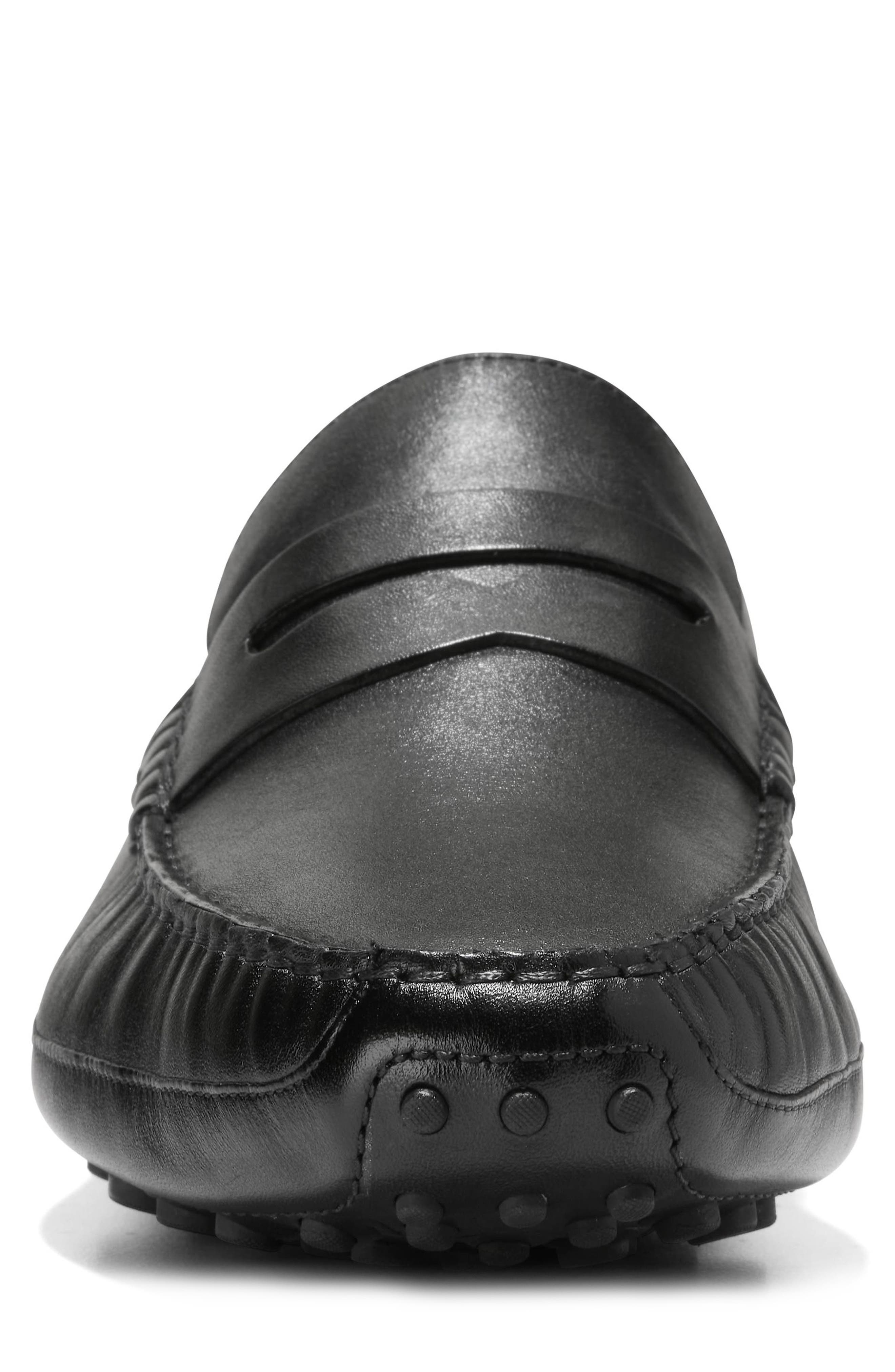 Cole Haan Hall Grand Penny Driving Loafer, Alternate, color, Black / Black