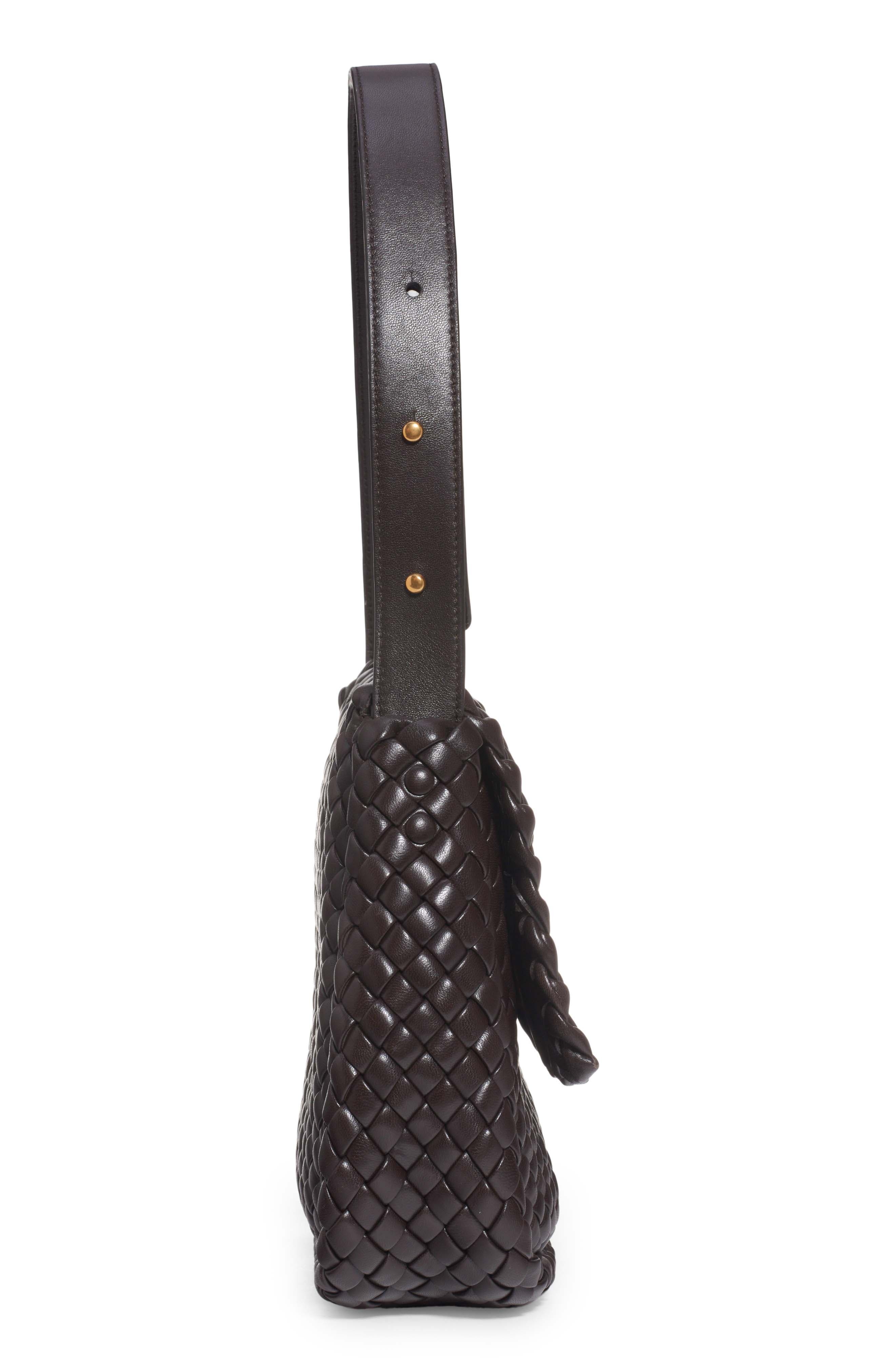 Bottega Veneta Cobble Padded Intrecciato Leather Shoulder Bag, Alternate, color, 