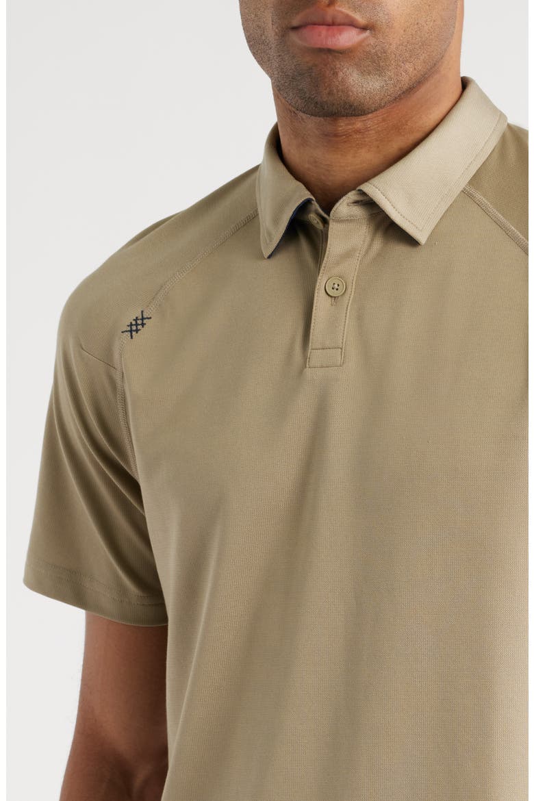Delta Performance Piqué Polo, Alternate, color, TOASTED SESAME
