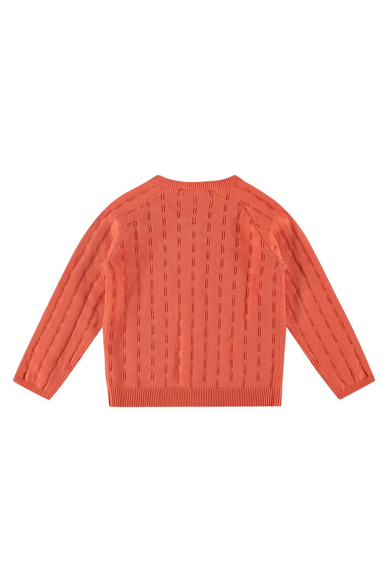 Pointelle Cardigan, Alternate, color, Grapefruit
