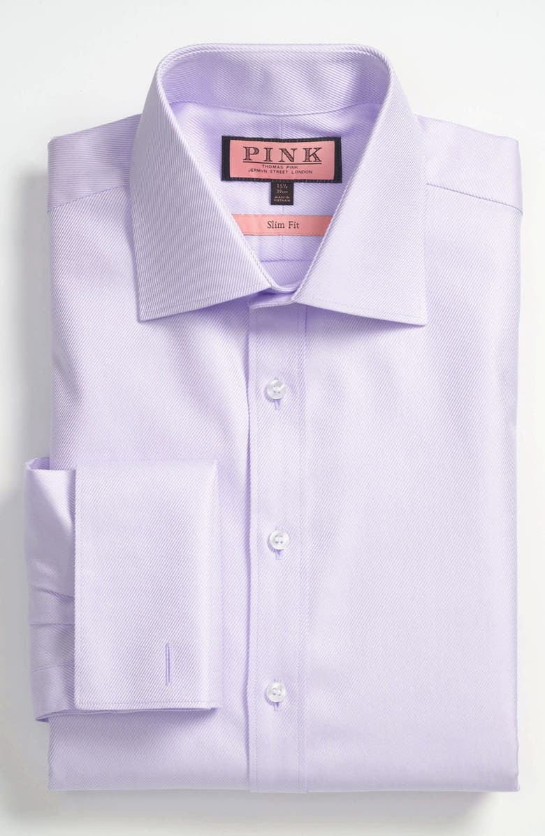 Thomas Pink Slim Fit Dress Shirt, Main, color, 